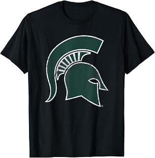 Michigan State MSU Spartans Distressed Primary T-Shirt