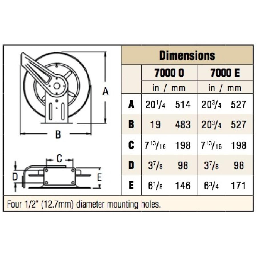 Reelcraft 1/2 in. x 50 ft. / 1/2" Hose End / Red Hose Reels