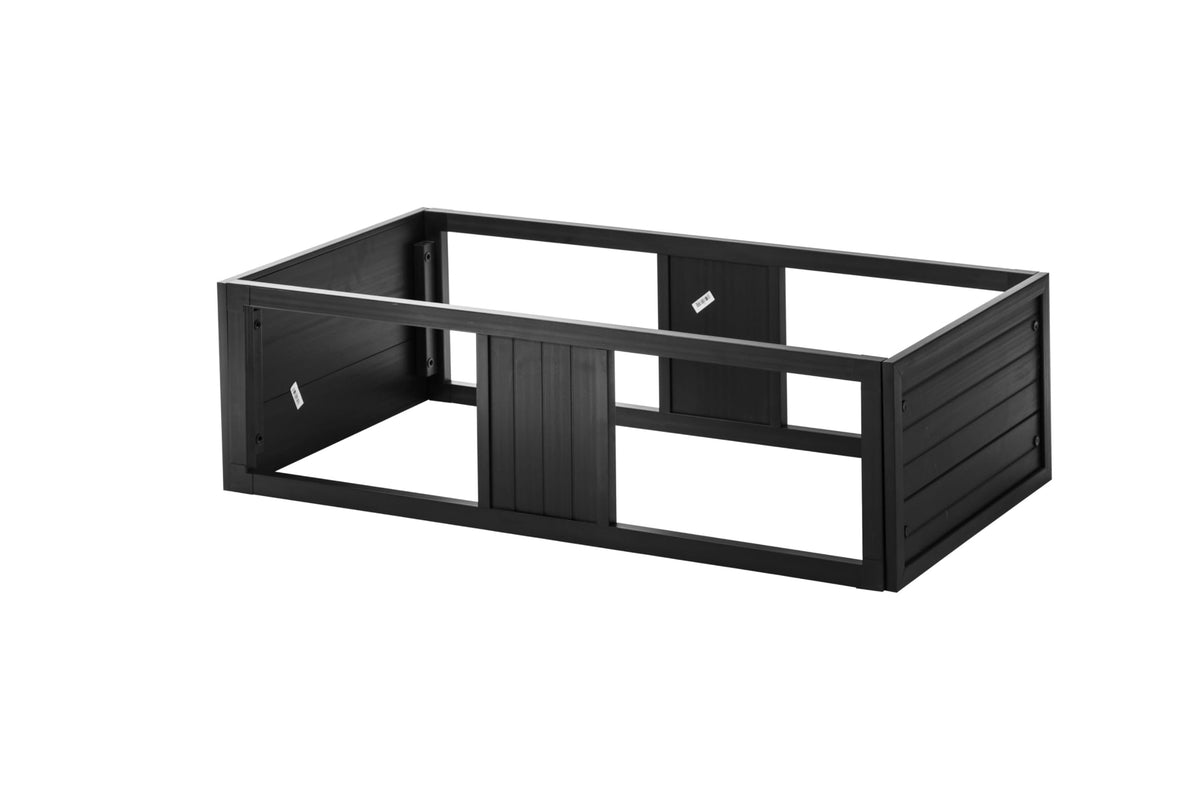 ECOFLEX Two Large Reptile Enclosures with Matching Stacker Combo Set in Black by New Age Pet – Large, Plastic, Black, Model EHRML17X2-S31-02L