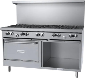 G Starfire Pro Series Gas Restaurant Range 60"W with (10) by Garland – Iron, Stainless-Steel, Model G60-10RS