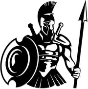 Spartan Warrior Metal Wall Art.WallArt Decor.Metal Outdoor Decor.12in