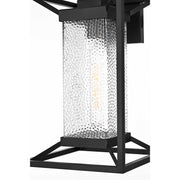 Willington One Light Outdoor Wall Sconce Black by Lighting Design – Iron, Black, Model OD329W17BK