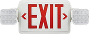 Global Industrial Combo LED Emergency Exit Sign, Red Letters w/Battery Backup, Ceiling & Wall Mount