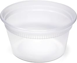 Newspring 12 oz YL2512 DELItainer Clear Round Deli Container Combo Pack 240/CS