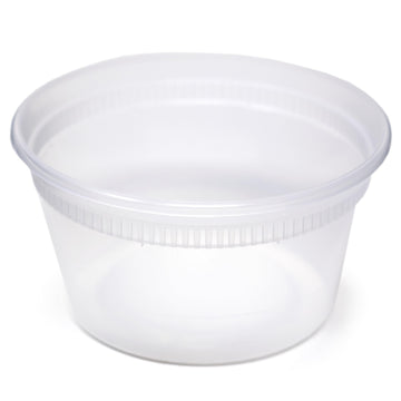 12 oz DELItainer Clear Round Deli Container Combo Pack 240/CS by Newspring – 12 oz., 12.0 ounces, Polypropylene, Translucent, Model YL2512