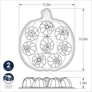 Lil' Pumpkins Cakelet Pan by Nordic Ware – 2 Cup Capacity, 2.0 cups, Aluminum, Bronze, Model 89048