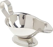 Winco 3 oz Stainless Steel Gravy Boat | Great for Gravy, Sauces, Dressings and Table Service