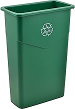 Global Industrial 23 Gallon Slim Recycling Container, Plastic Construction