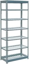 Global Industrial Heavy Duty Shelving 36"W x 24"D x 72"H With 6 Shelves, Wire Deck, Gray