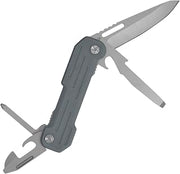 Camillus Pocket Block 6.25" Compact Durable Corrosion-Resistant 420 Stainless Steel Folding Pocket Knife - Everyday Carry Multitool with 5 Integrated Tools Within Handle