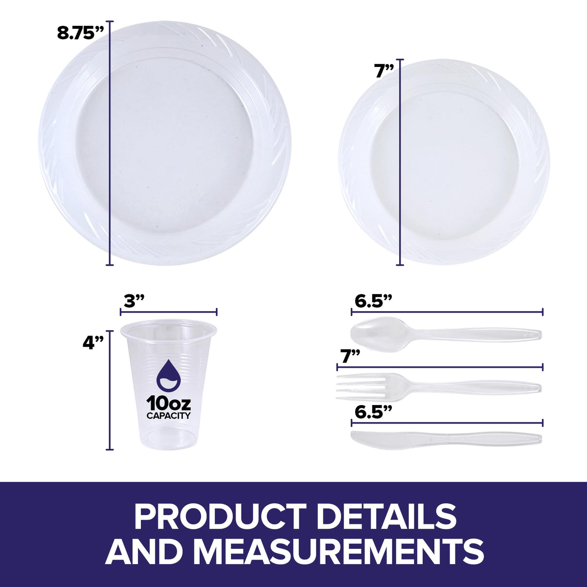 Stock Your Home 780 / 30 Pack Pack of 26 / Clear Plates