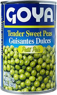Goya Tender Sweet Peas, Ready to Use, Soups, Pantry Staple, 15 oz, 2-Pack