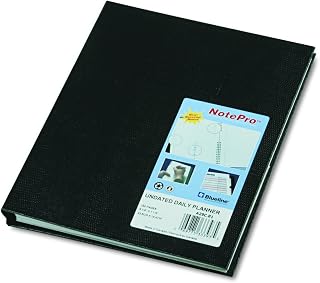 Blueline A29C81 NotePro Undated Daily Planner, 9-1/4 x 7-1/4, Black