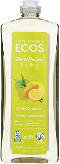 ECOS Dish Soap Bamboo Lemon, 25 Fl Oz