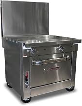 Southbend P36A-FF Platinum Heavy Duty 36" Gas Range w/ (2) 18" French Hot Tops & Convection Oven Base