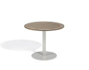 Travira 36" Round Bistro Table - Tekwood Vintage by Oxford Garden – 36-Inch, Aluminum, Vintage Tekwood, Model TV36TAV