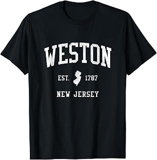 Weston NJ Vintage Athletic Sports JS01 T-Shirt