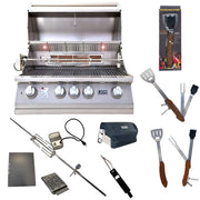 32-inch Natural Gas package deals (Best of Backyard) (Package Deal A) by Lion Premium Grills – Stainless Steel
