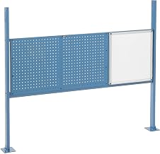Global Industrial 18"W Whiteboard and 36"W Pegboards Mounting Kit for 60"W Workbench - Blue