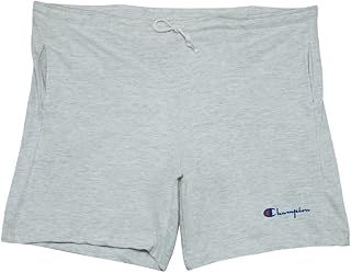 Champion Drawstring Cotton Gym Shorts with Pockets Mens Style: RN26094-Light Heather Grey Size: L
