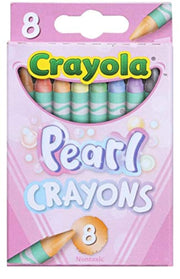 Pearl Crayons (8) by Crayola – 8 Count (Pack of 1), wax, Pearl, Model 52-3408