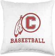 Carlisle High School Blue Aces Basketball Throw Pillow