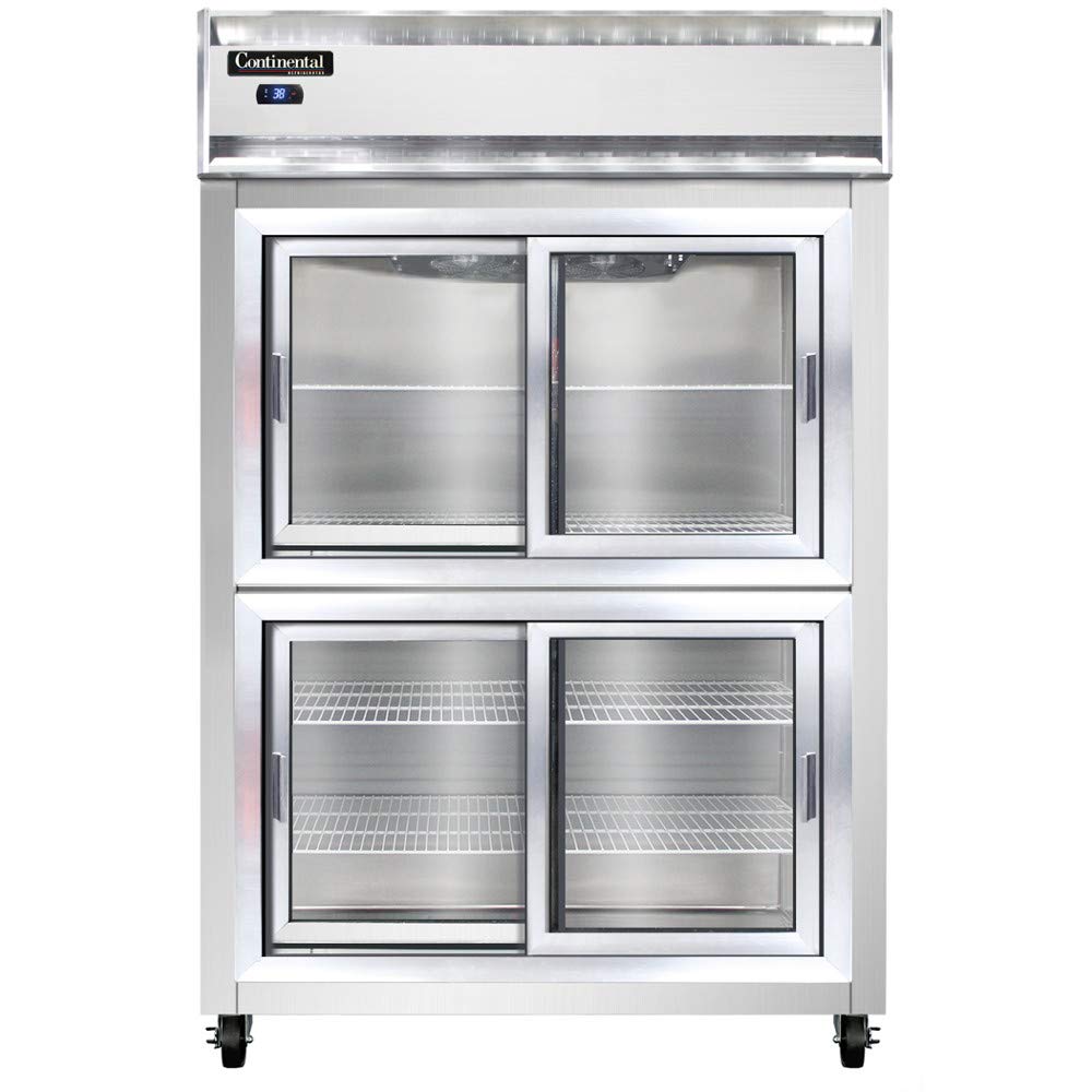 2RS-SS-SGD-HD Two Section Sliding Glass Door Refrigerator by Continental Refrigerator – Commercial Grade