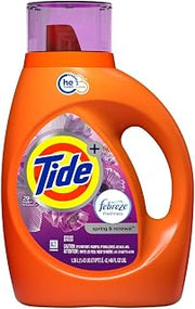 Tide HE Liquid Laundry Detergent, Spring & Renewal, 46 Ounce