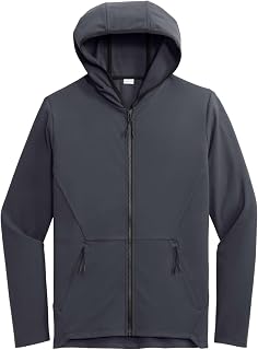 SPORT-TEK Unisex Circuit Hooded Full Zip Graphite