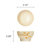 Gold orchid melamine dinnerware collection 10 oz by Thunder Group – 10.0 ounces, Melamine, Beidge, Model 3704