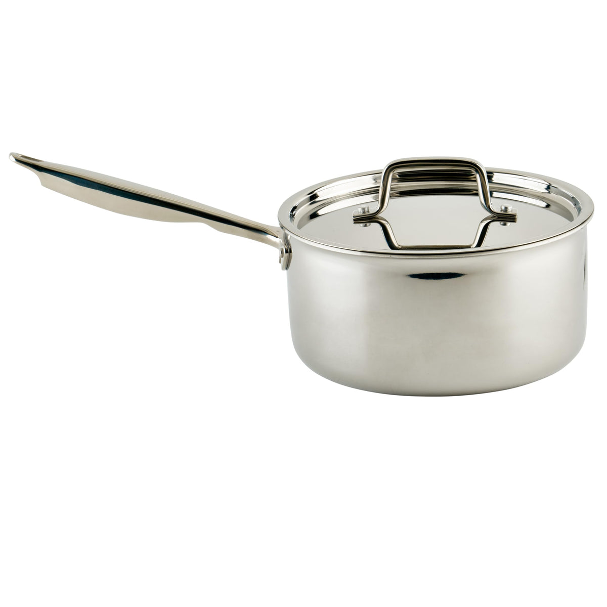 Tri-Ply Sauce Pan by Winco – 4.5 Quarts, Stainless Steel, Silver, Model TGAP-5