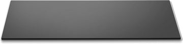 Rosseto SG003 Rectangular Surface Wide Black Tempered Glass, 34 by 14-Inch