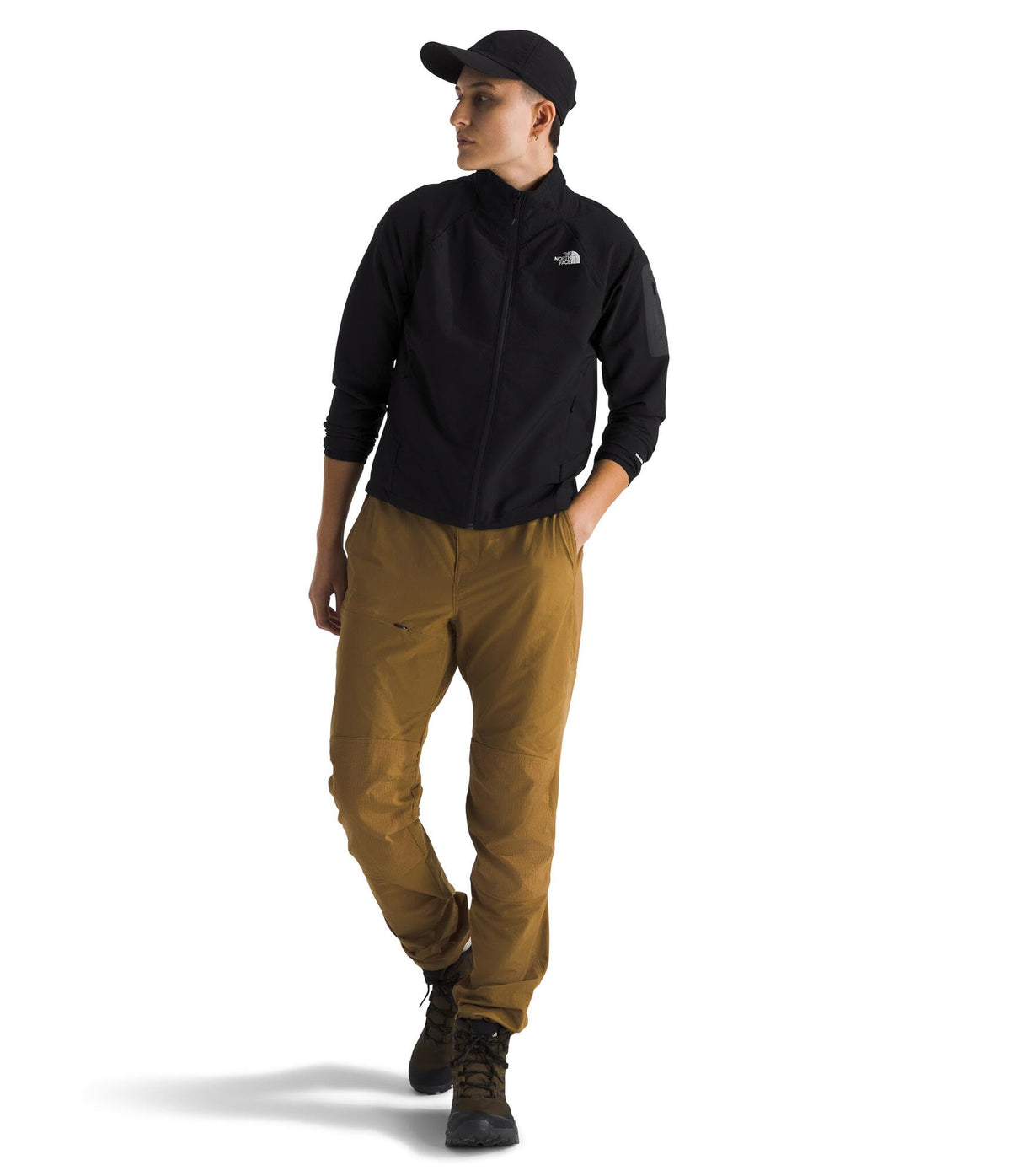 Women's Tek Approach Jacket by The North Face – Small, Polyester, Tnf Black, Model NF0A8B5A