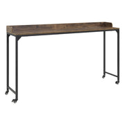 Sumter Adjustable Height Over-The-Bed Desk with Castors in Rustic Brown by Lexicon – Engineered Wood, Brown, Model 5963BR-22