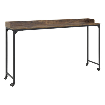 Sumter Adjustable Height Over-The-Bed Desk with Castors in Rustic Brown by Lexicon – Engineered Wood, Brown, Model 5963BR-22