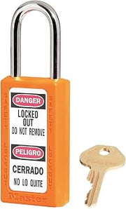 Master Lock Lockout Padlock,KA,Orange,3"H,PK12