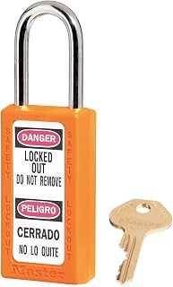 Master Lock Lockout Padlock,KA,Orange,3"H,PK12