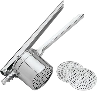 PADERNO World Cuisine stainless potato ricer with three discs 3 3/4" diameter
