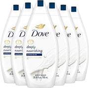 Dove Body Wash 6-Pack – Deeply Nourishing for Softer, Smoother Skin, 25.36 Fl Oz Ea