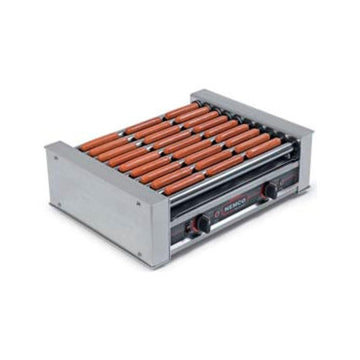 120V 27-Dog Capacity Hot Dog Roller Grill by Nemco – Aluminum, Multicolor, Model 8027