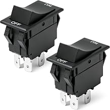 2Pcs 1177541 Range Rocker Switch Compatible with Southbend Commercial Range Oven EB/10CCH EB/20PC EH-10CCH EH-20RT ES/10RT ES/10SC ES/20SC 4-Pin 20A Stove On/Off Switch Replace 1177567