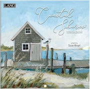 Lang, Coastal Shores 2026 Mini Wall Calendar, 7'' X 7'', 12-Month Calendar with Stapled Binding