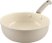 TrueCook Ceramic Plus Farberware TrueCook Ceramic Plus Nonstick, Dishwasher Safe 3.5-Quart Chef Pan Taupe, 3.5-Quart Chef Pan - Taupe