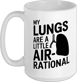 Air-Rational - Asthma Awareness Ceramic Mug, White, 15oz