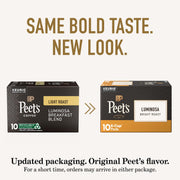 Peet's Coffee Luminosa Breakfast Blend / 10 Count (Pack of 6) / Luminosa Breakfast Blend - 60 K-Cups Single-Serve Capsules & Pods