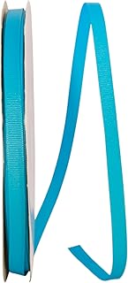 Reliant Ribbon 5200-913-15C Grosgrain Texture Ribbon, 3/8 Inch X 100 Yards, Turquoise