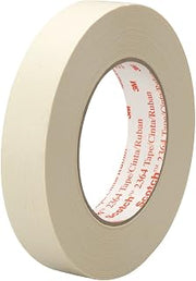 3M Scotch 2364 Crepe Paper Performance Masking Tape, 300 Degree F Performance Temperature, 30 lbs/in Tensile Strength, 60 yds Length x 4" Width (Case of 8)