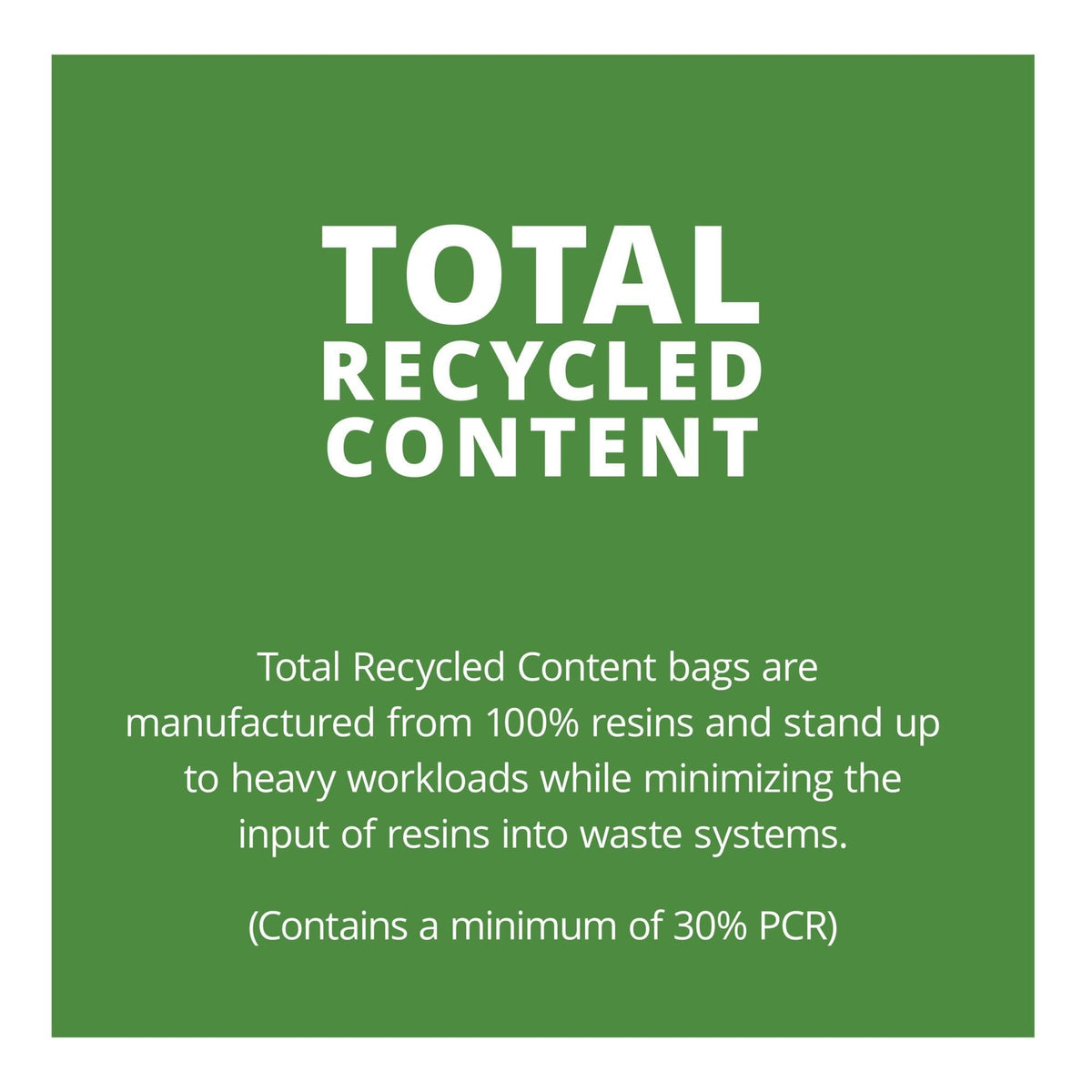 Stout by 40-48 Gallon Heavy Duty Total Recycled Content (TRC) Trash Bags by ENVISION – 1 Count (Pack of 100), 45.0 gallons, Plastic, Brown, Pack of 100
