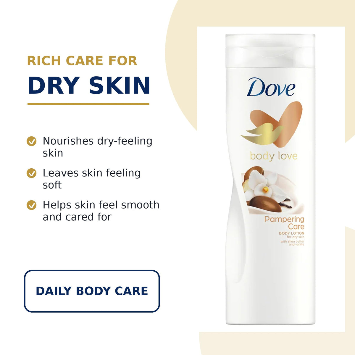 Pampering Care Body Lotion 13.5 OZ by Dove – 1 Fl Oz (Pack of 1), Model Dove Pampering Body Lotion
