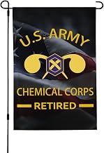 Lightweight Garden Flag Us Chemical Corps Retired Double Sided Yard Flag Decor Outdoor Home Patio Lawn1